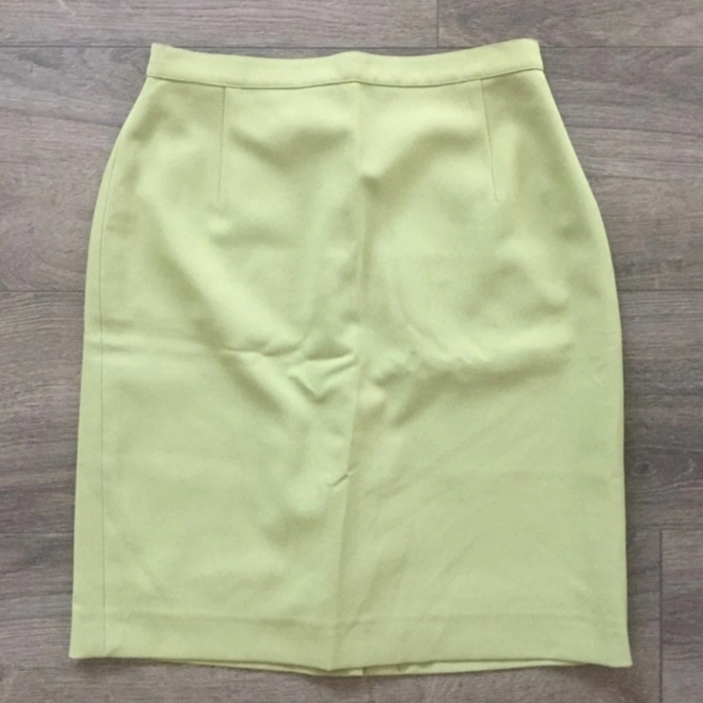 Vintage 90's Triangle Trends Green Pencil Skirt Women's Size XS